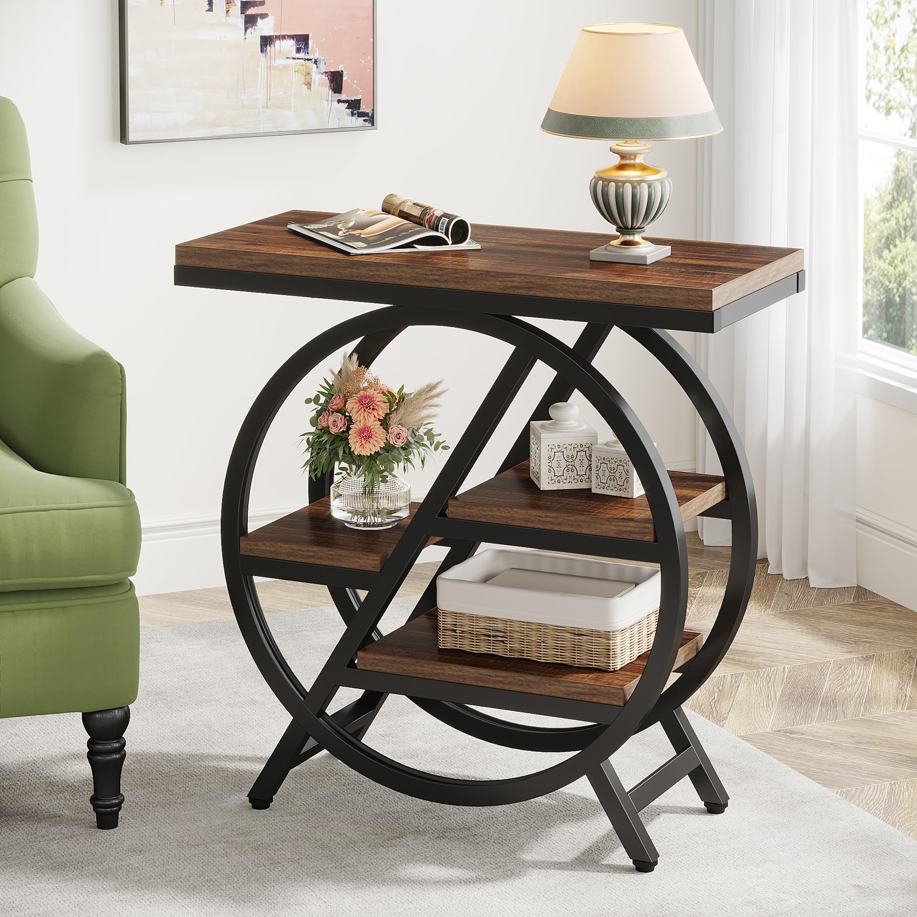Amazon.com: Tribesigns End Table for Living Room, 3-Tier Narrow
