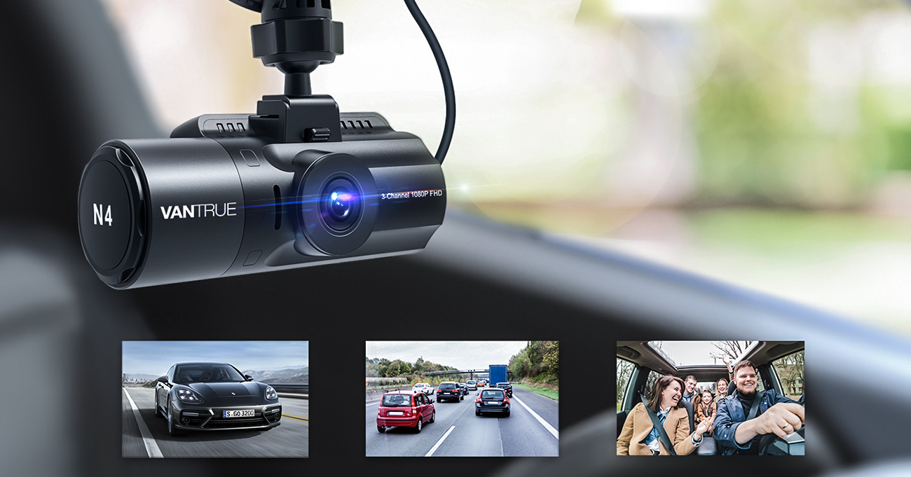 Amazon.co.jp: 4K録画 3カメラ 360度 ドライブレコーダー VANTRUE N4