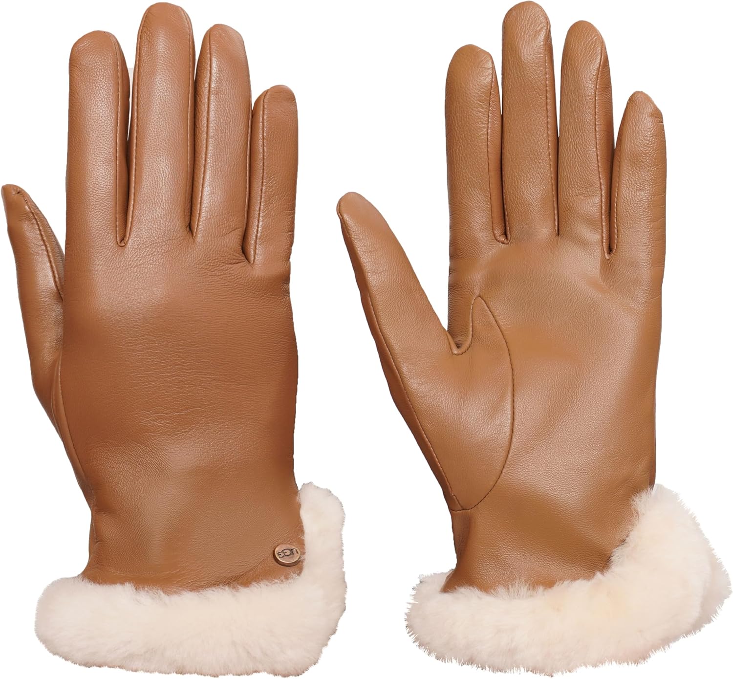 UGG - Brandclub - UGG Womens Leather Sheepskin Vent Gloves With