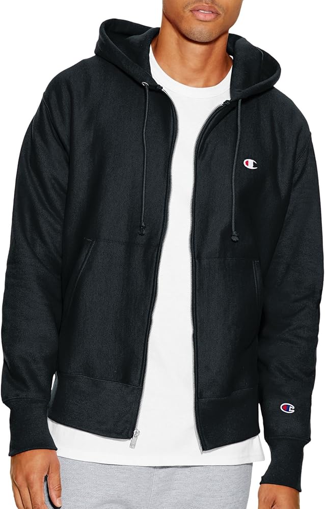 Champion Men's Zip-up Hoodie, Reverse Weave, Sweatshirt, Fleece