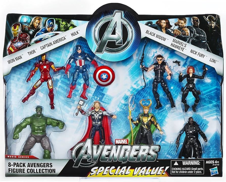 Amazon.com: Marvel Exclusive Action Figure 8-Pack The Avengers