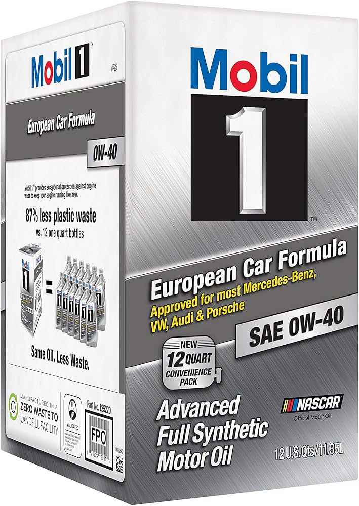 Amazon | MOBIL 1 (モービル1) 0W-40 エンジンオイル 11.35L (12
