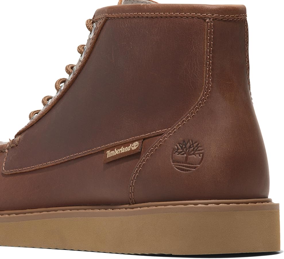 Timberland Newmarket Mid Lace-Up Chukka Boot, Rust Nubuck, 8