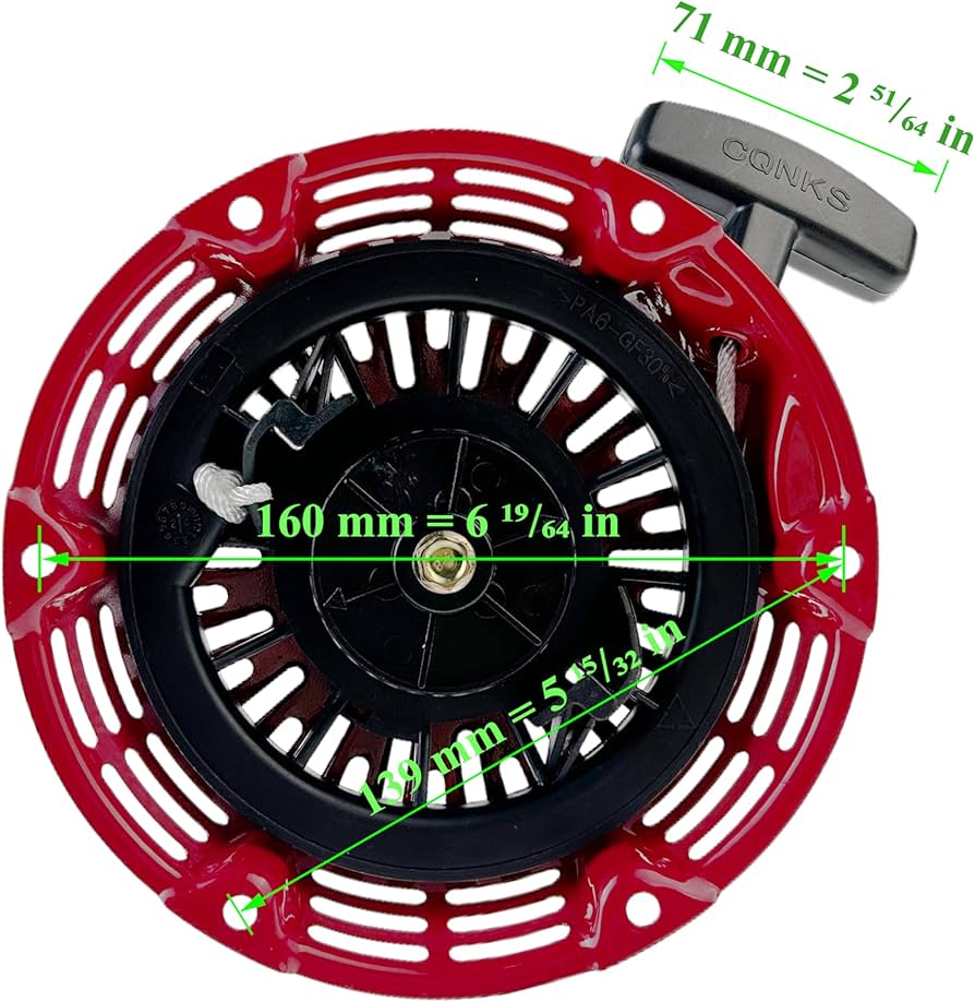 Amazon.com : TURBOTUNITY GX160 Recoil Starter Replacement for