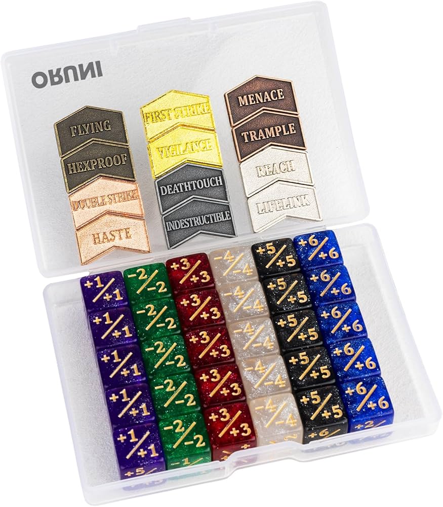 Amazon.co.jp: MTG ダイスカウンター 42個 12mm 能力 キーワード