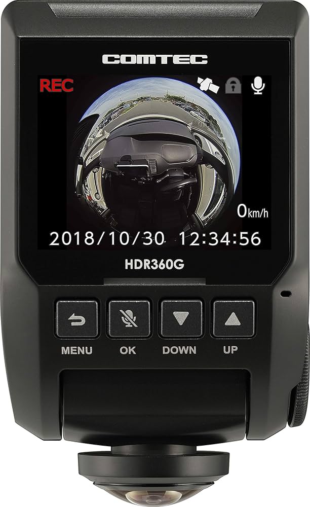Amazon.co.jp: コムテック 360度全方向対応ドライブレコーダー HDR360G