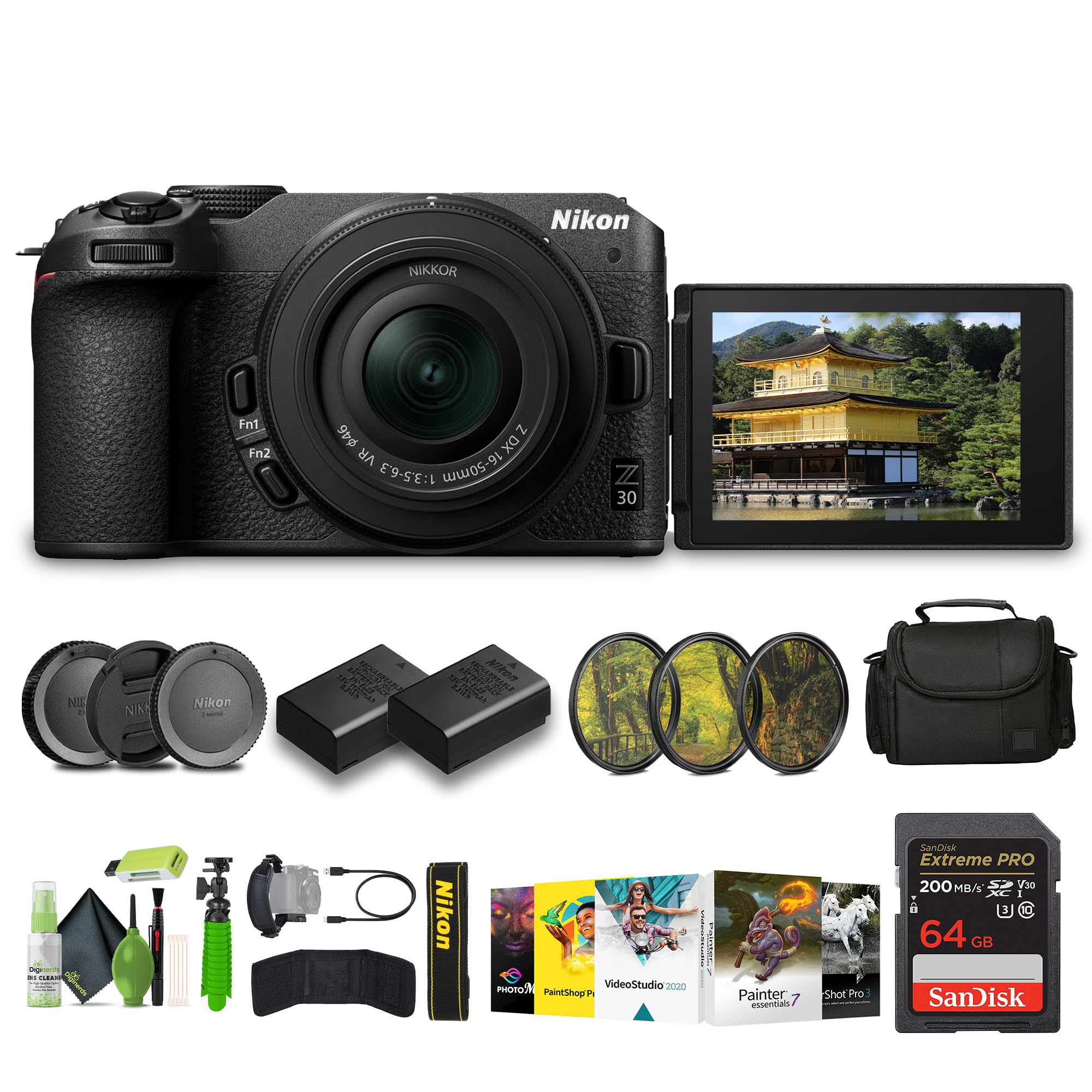 Amazon.com: Nikon Z30 Lightweight Mirrorless Camera with 16-50mm