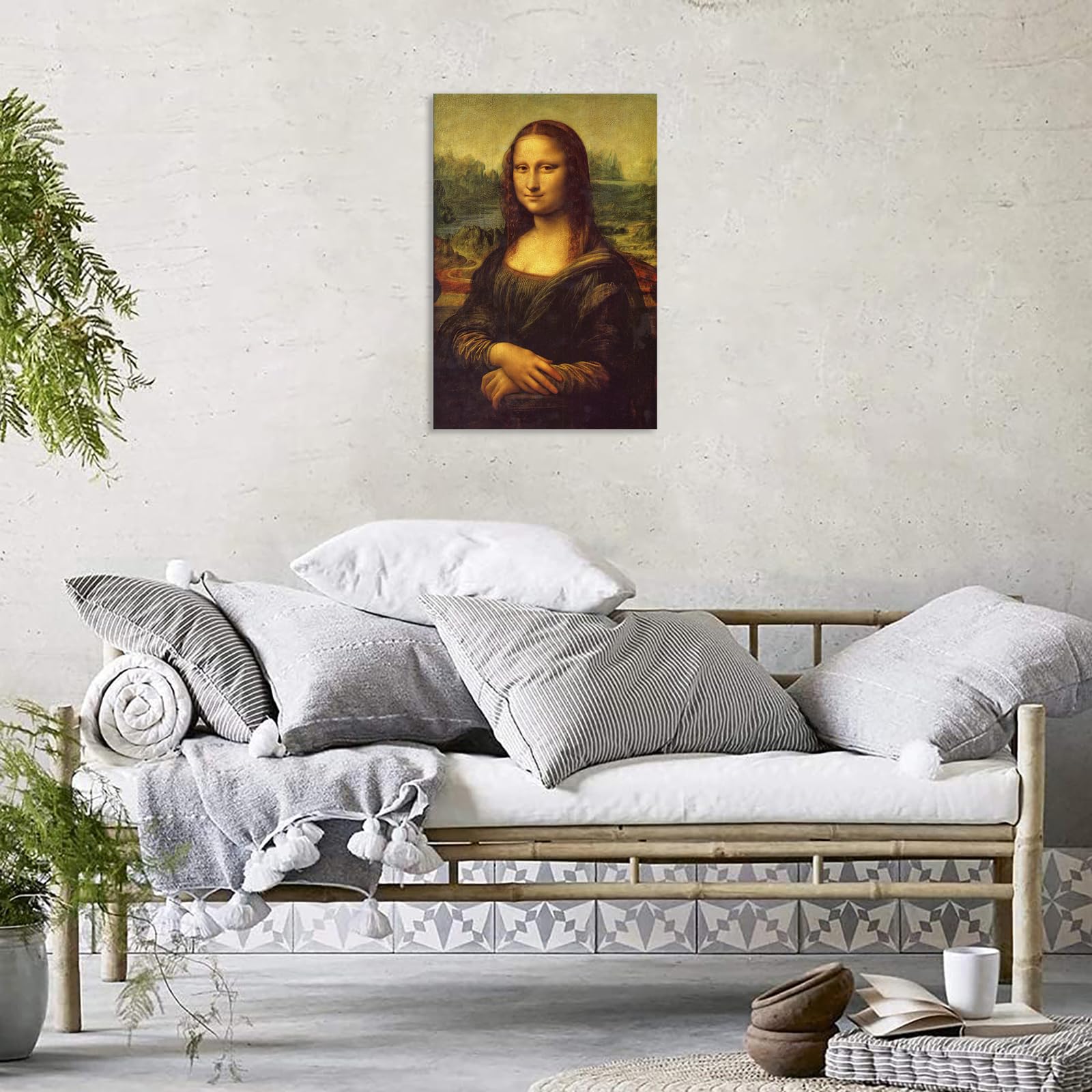 Amazon.co.jp: アートパネル モナリザ絵画複製ポスター 壁掛け絵画
