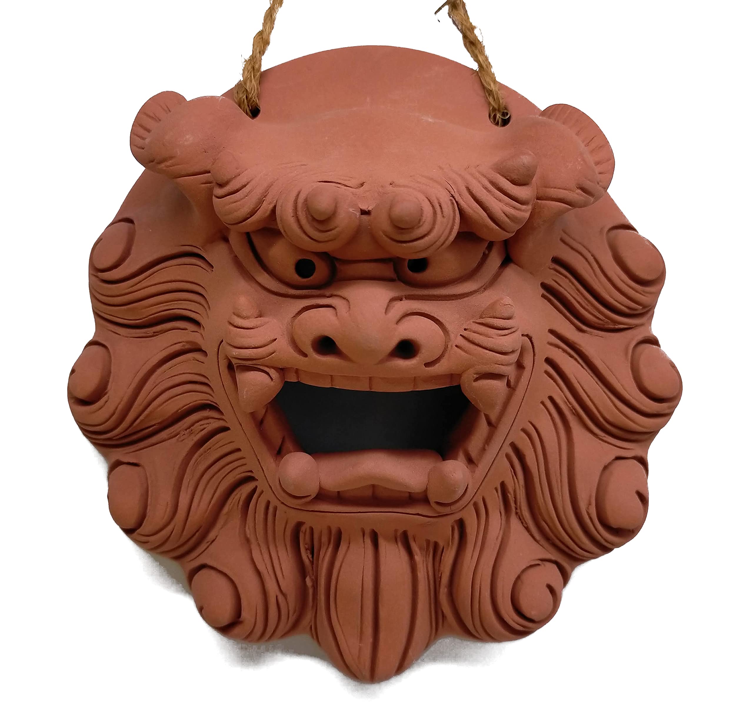 Amazon.co.jp: シーサー 沖縄 お土産 壁掛け面シーサー S 置物