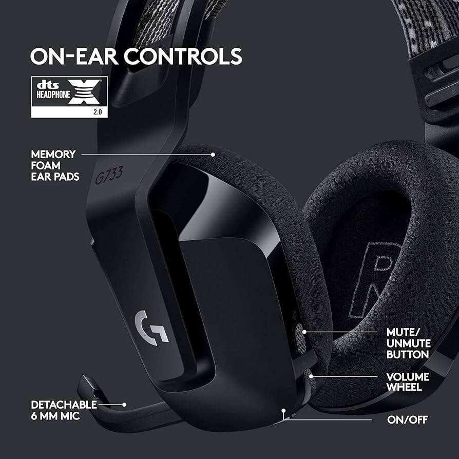 Amazon.com: Logitech G733 Lightspeed Wireless Gaming Headset