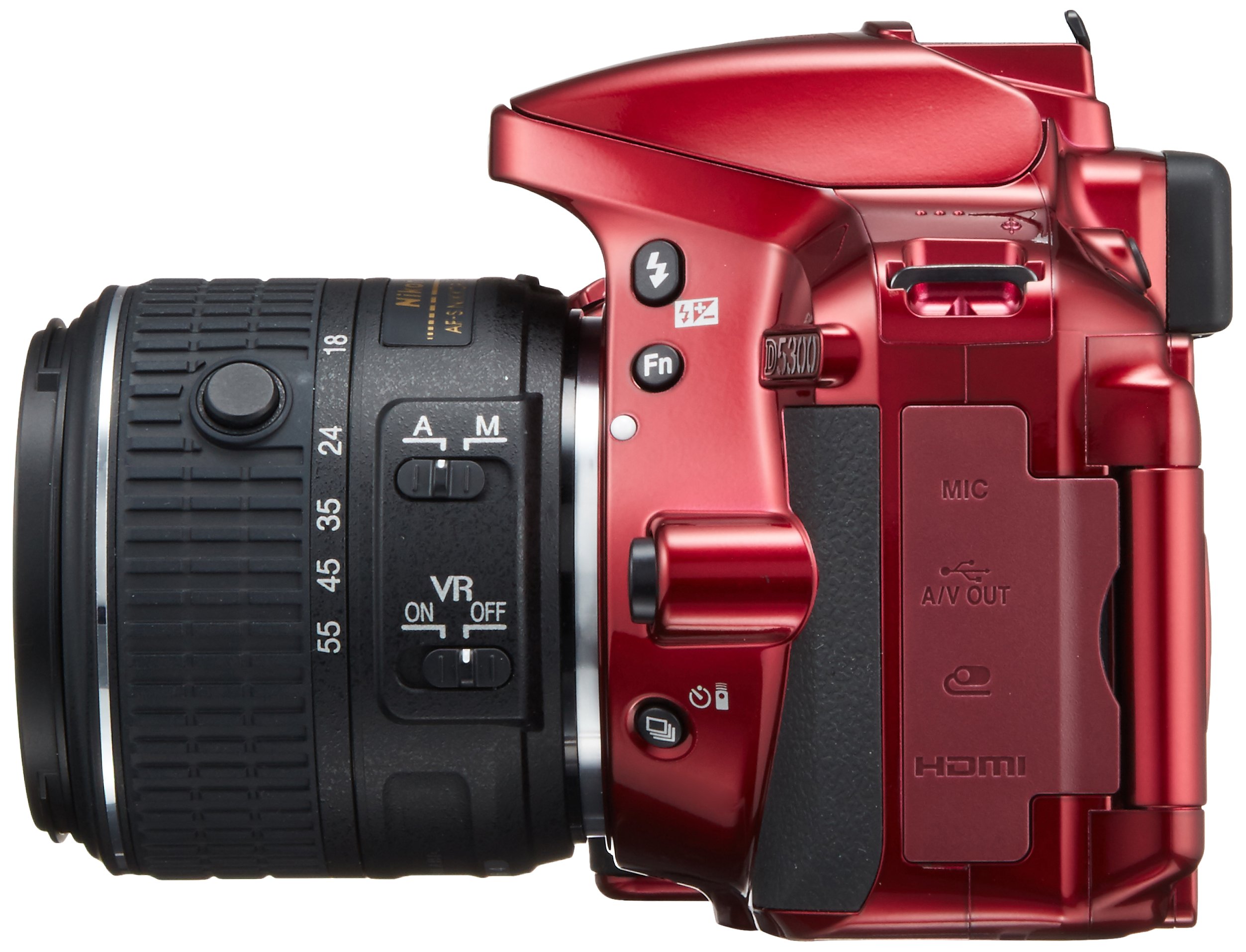 Amazon.co.jp: Nikon DSLR Camera D5300 Double Zoom Kit 2, Red
