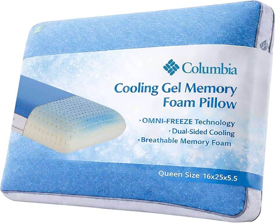 Amazon.com: Columbia Cooling Gel Memory Foam Pillow - Comfortable
