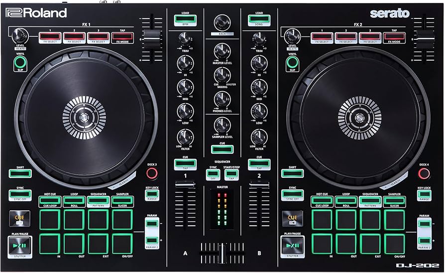 Roland DJ-202 DJ-202 | Controladora de DJ : Amazon.com.br