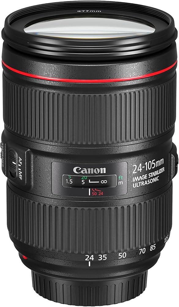 Amazon.com : Canon EF 24–105mm f/4L is II USM Lens, Black