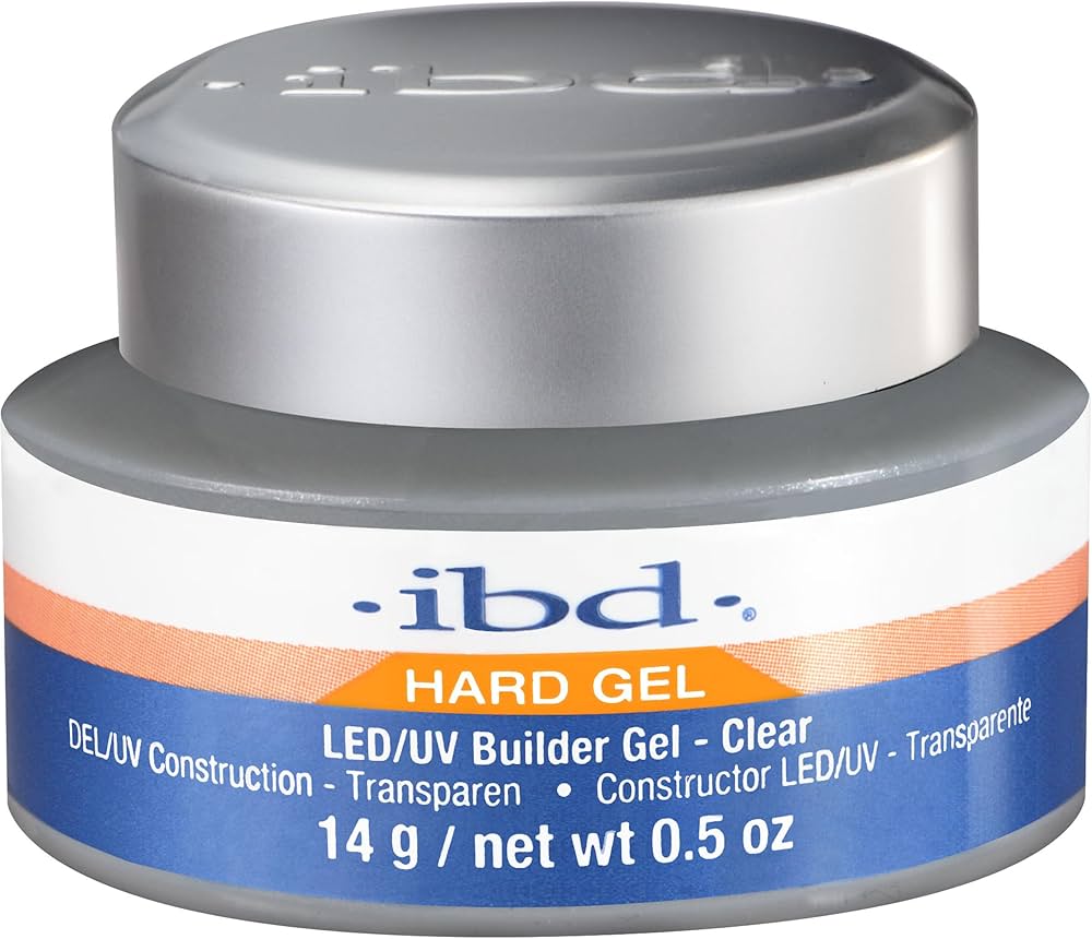Amazon.com : IBD Hard Gel LED/UV Gels, Builder Gel Clear, 0.5 oz