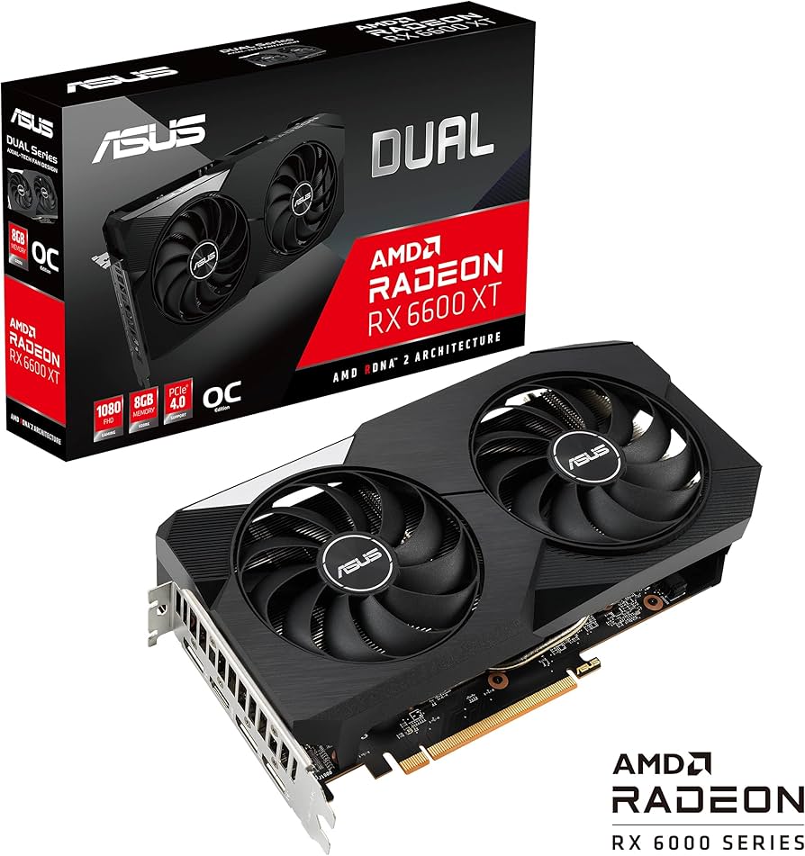 Amazon.com: ASUS Dual AMD Radeon RX 6600 XT OC Edition 8GB GDDR6
