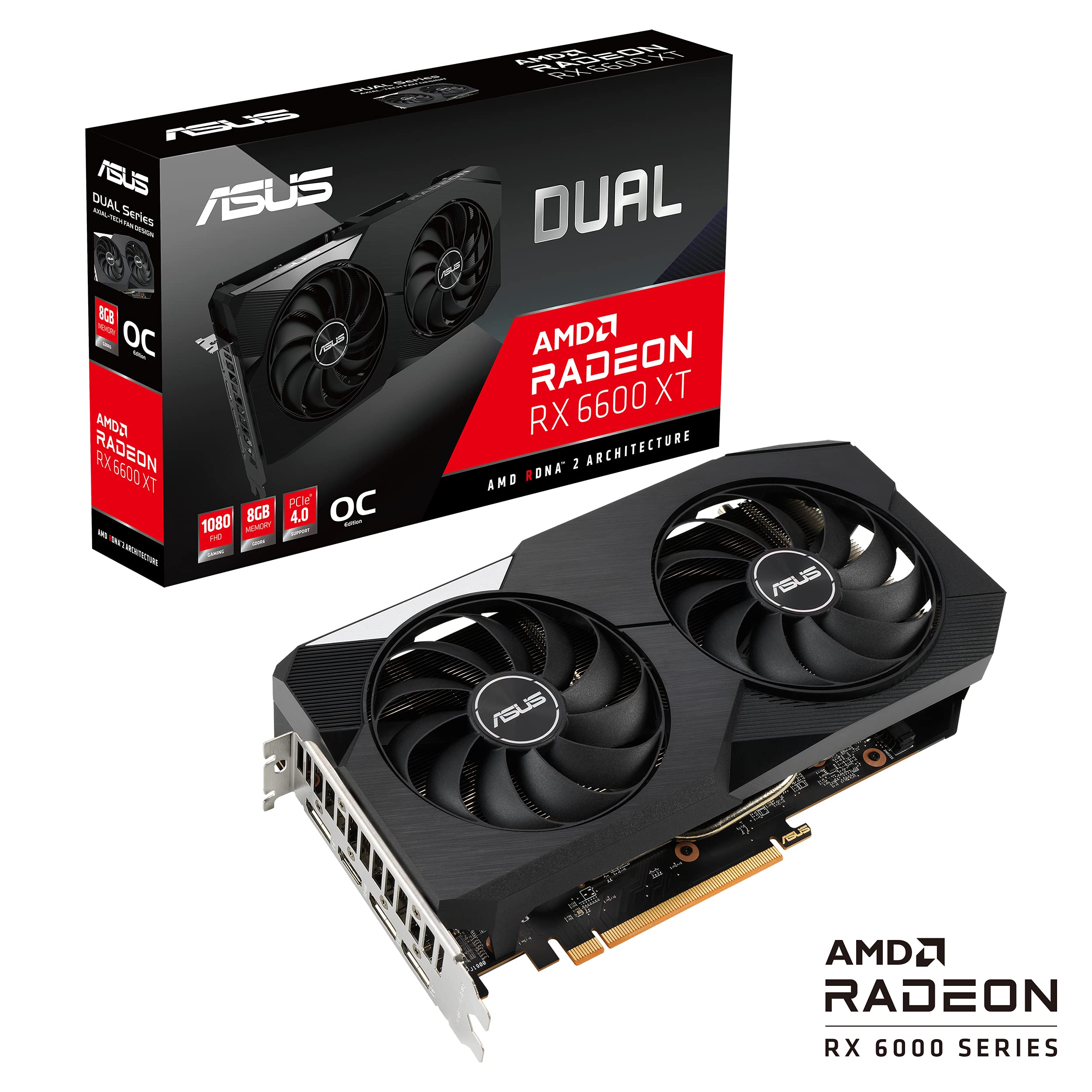 Amazon.com: ASUS Dual AMD Radeon RX 6600 XT OC Edition 8GB GDDR6