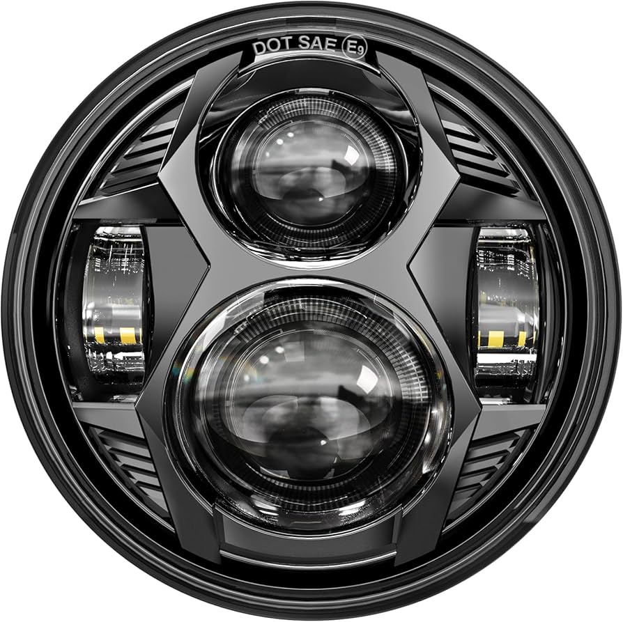 Amazon.co.jp: 5.75インチ ラウンド LED ヘッドライト 51W 5-3/4インチ