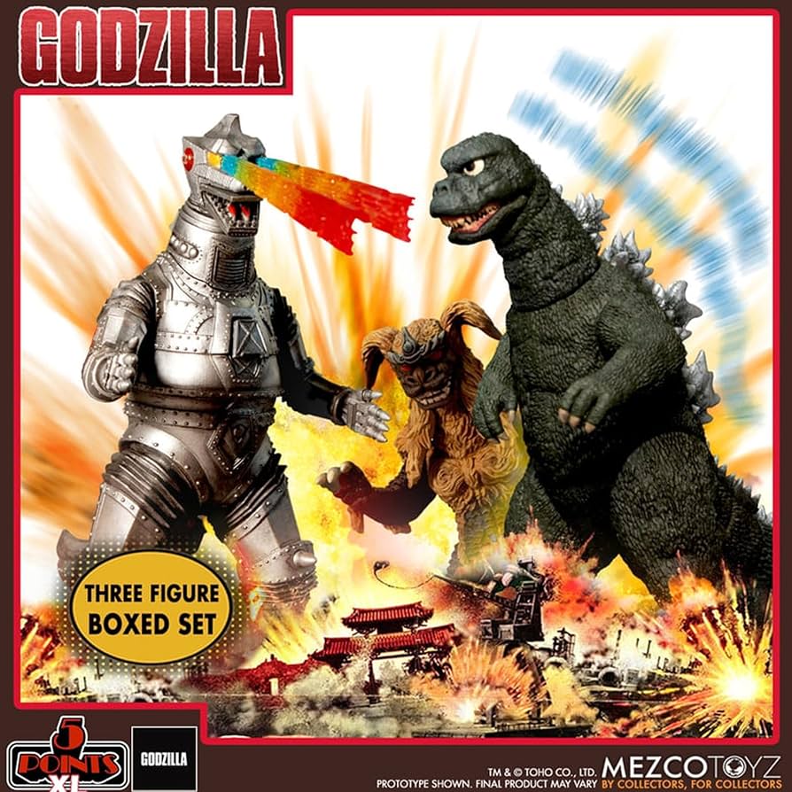 Amazon.co.jp: Mezco - ゴジラ vs メカゴジラ (1974) 3体箱入りセット