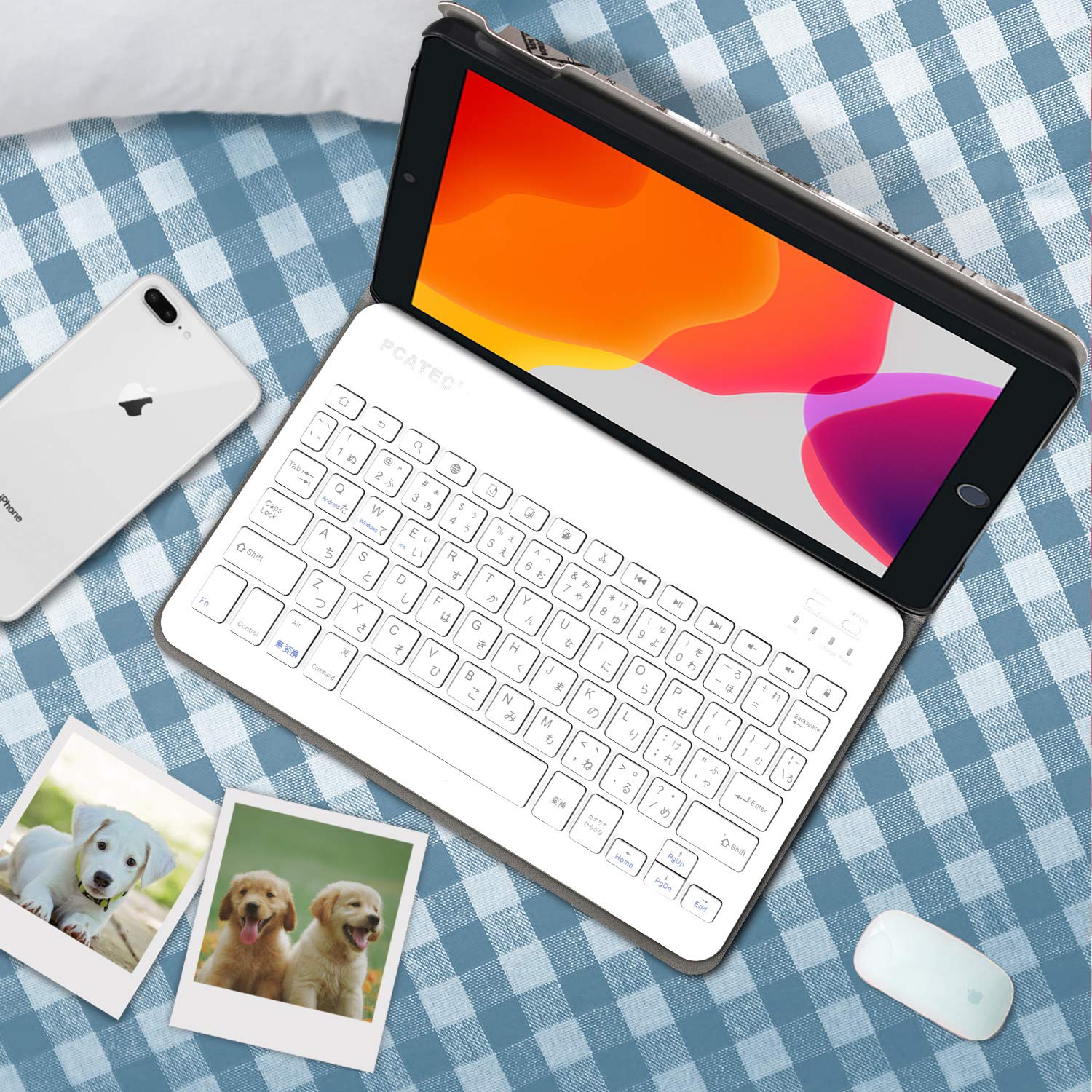 Amazon | iPad 10.2インチ 第7世代 超薄レザーケース付き Bluetooth