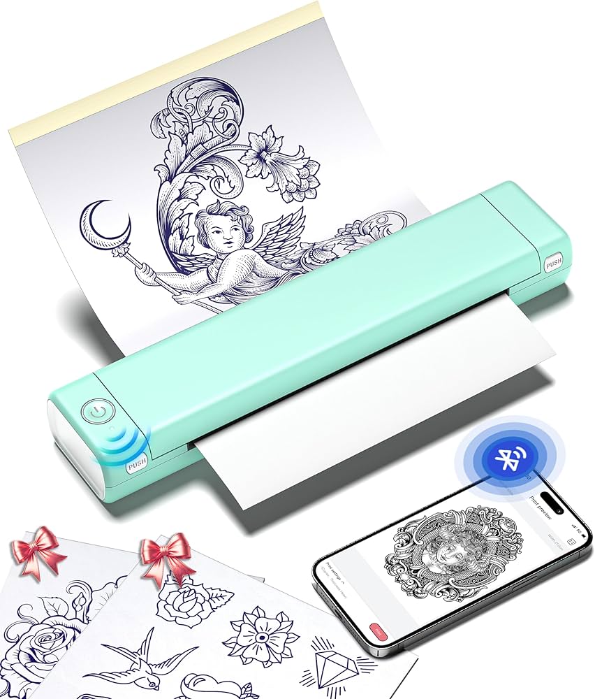 Amazon.com: Phomemo Tattoo Stencil Printer, M08F Wireless Thermal
