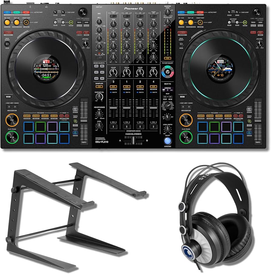 Amazon.com: Pioneer DDJ-FLX10 4-deck DJ Controller with StreamEye