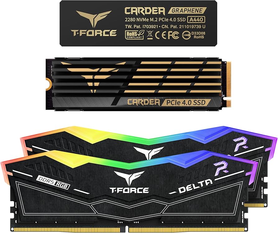 TEAMGROUP T-Force Delta RGB DDR5 32GB Kit (2x16GB) 6000MHz Desktop