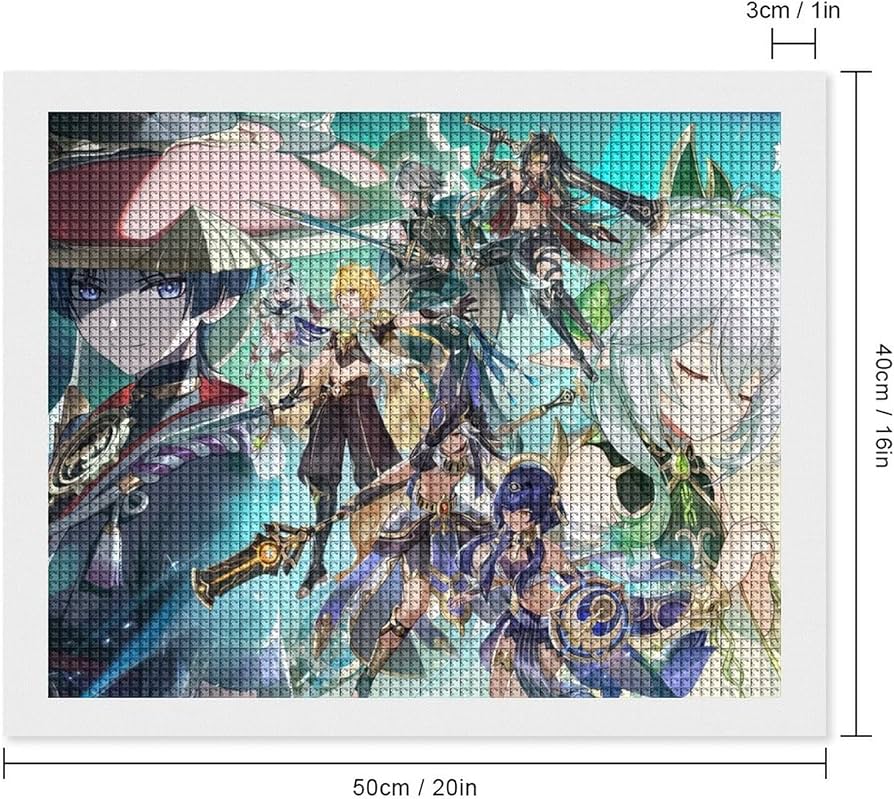 Amazon | 原神ダイヤモンドアートダイヤモンドアート キット全面貼