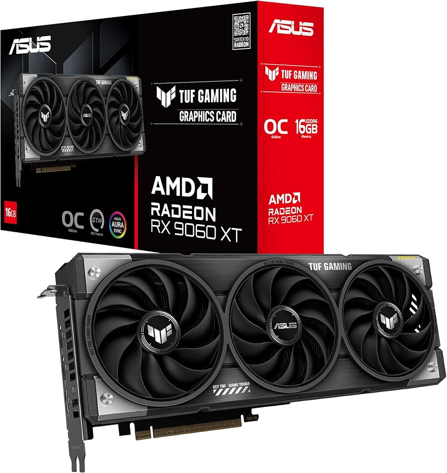 Amazon.com: ASUS TUF Gaming Radeon™ RX 9060 XT 16GB GDDR6 OC
