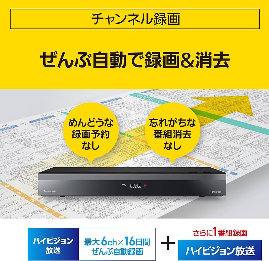 Panasonic6チャンネル録画DMR-BXT BSCS視聴録画可 Panasonic6