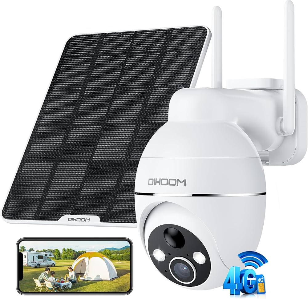 Amazon.co.jp: 【4G 防犯カメラ wifi不要】DIHOOM 4g 防犯カメラ 屋外