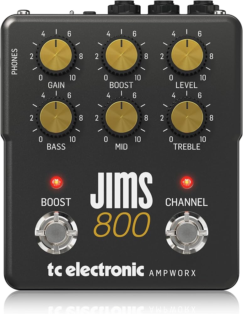 Amazon.com: TC Electronic JIMS 800 PREAMP Guitar Pedal | Twin