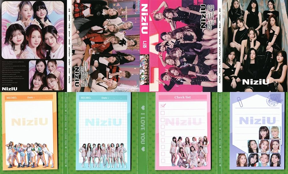 Amazon.co.jp: NiziU ニジュー グッズ【メモ帳 80枚セット】 写真入り