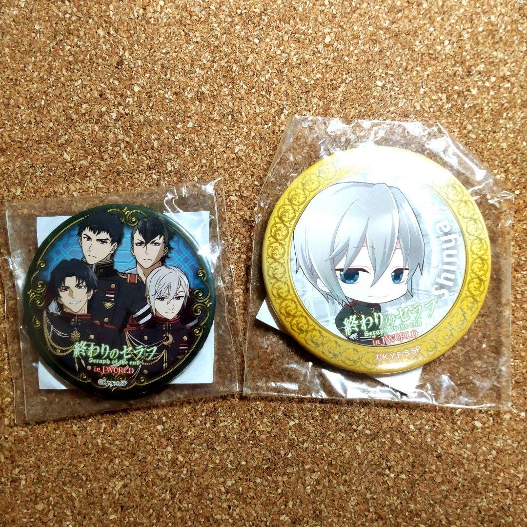終わりのセラフ 一瀬グレン 缶バッジ J-WORLD 終わりのセラフ 一瀬