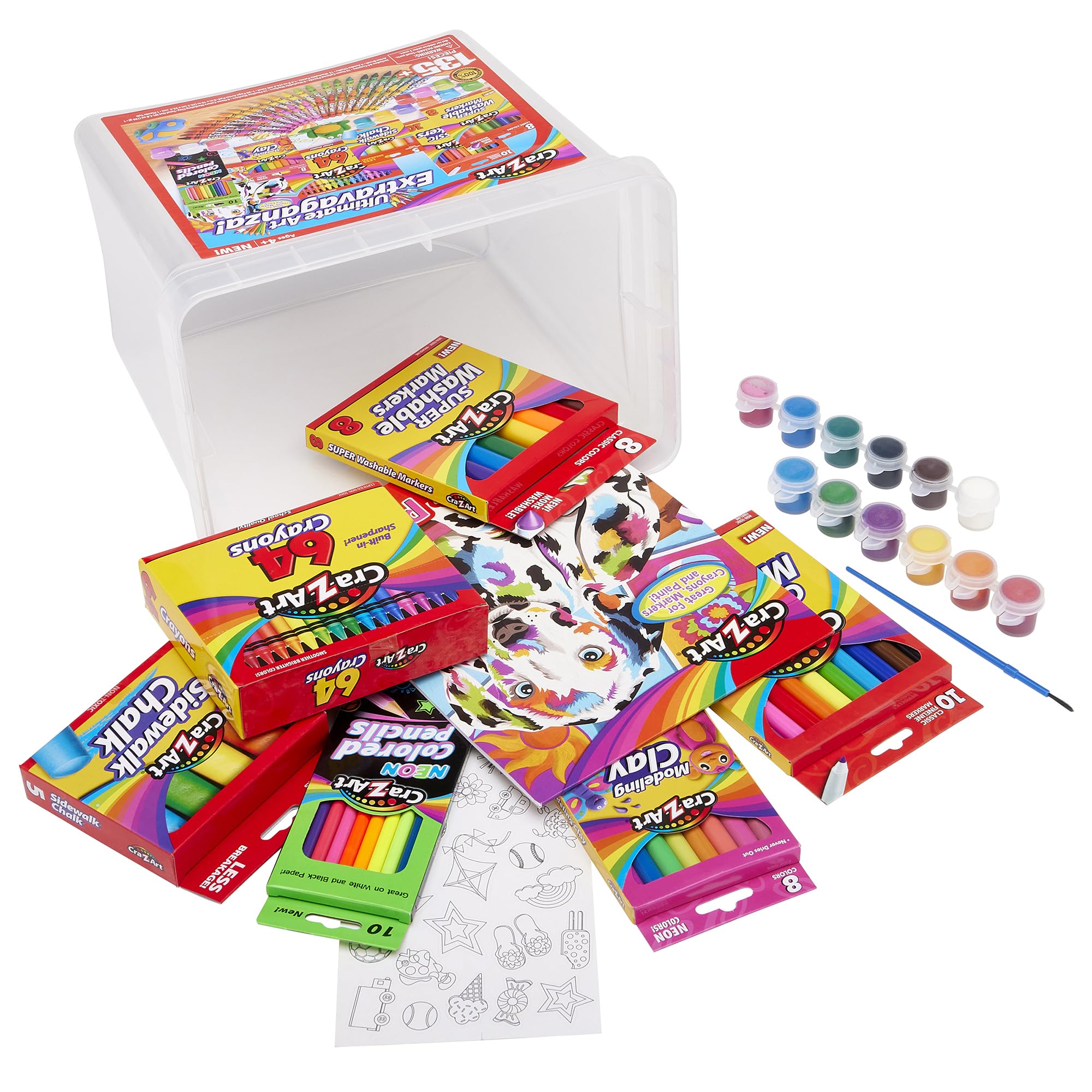 Amazon.com: CRA-Z-Art Ultimate Art Extravaganza Art Tub Packed