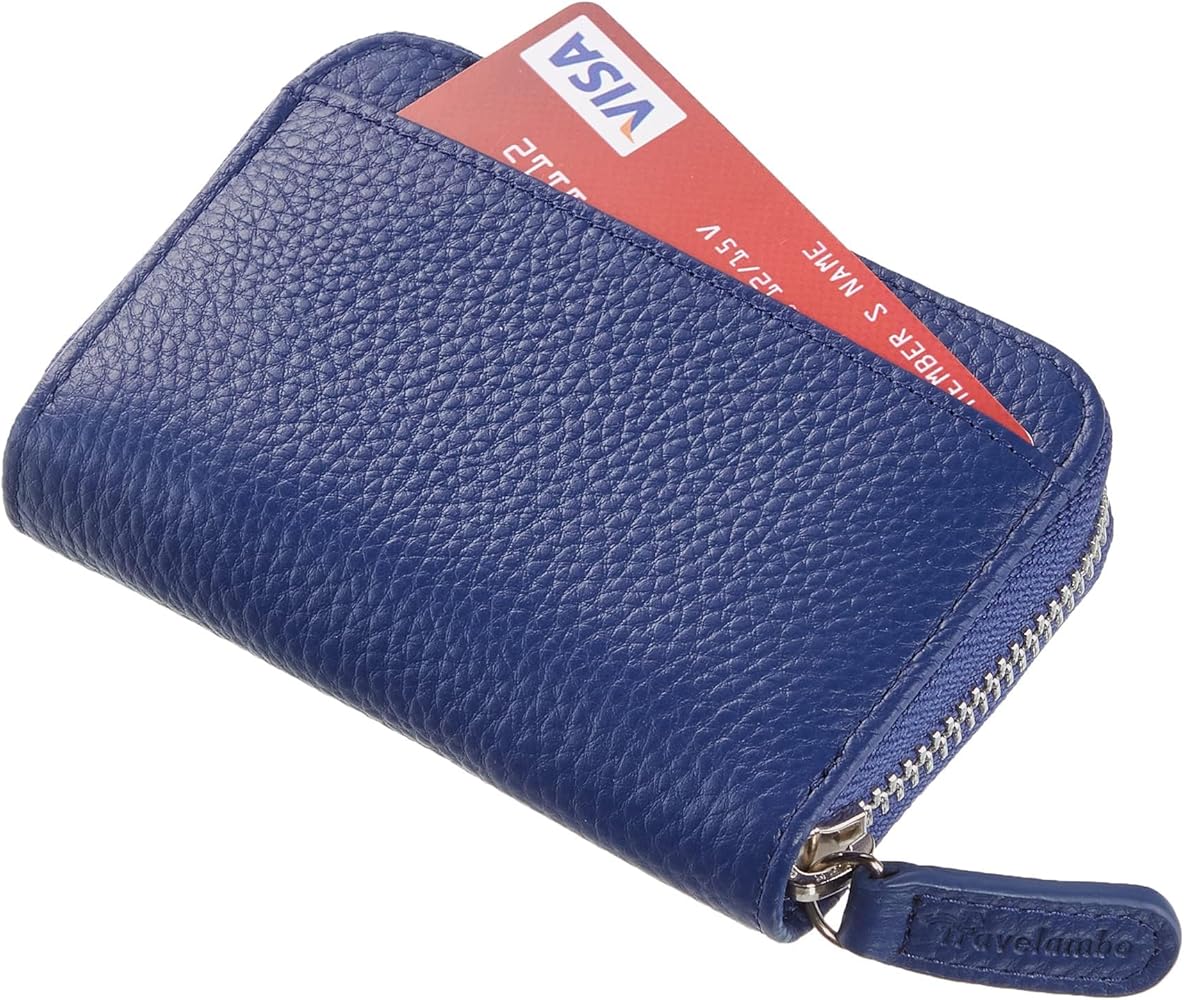 Amazon.com: Travelambo Genuine Leather Coin Case Small Wallet YKK