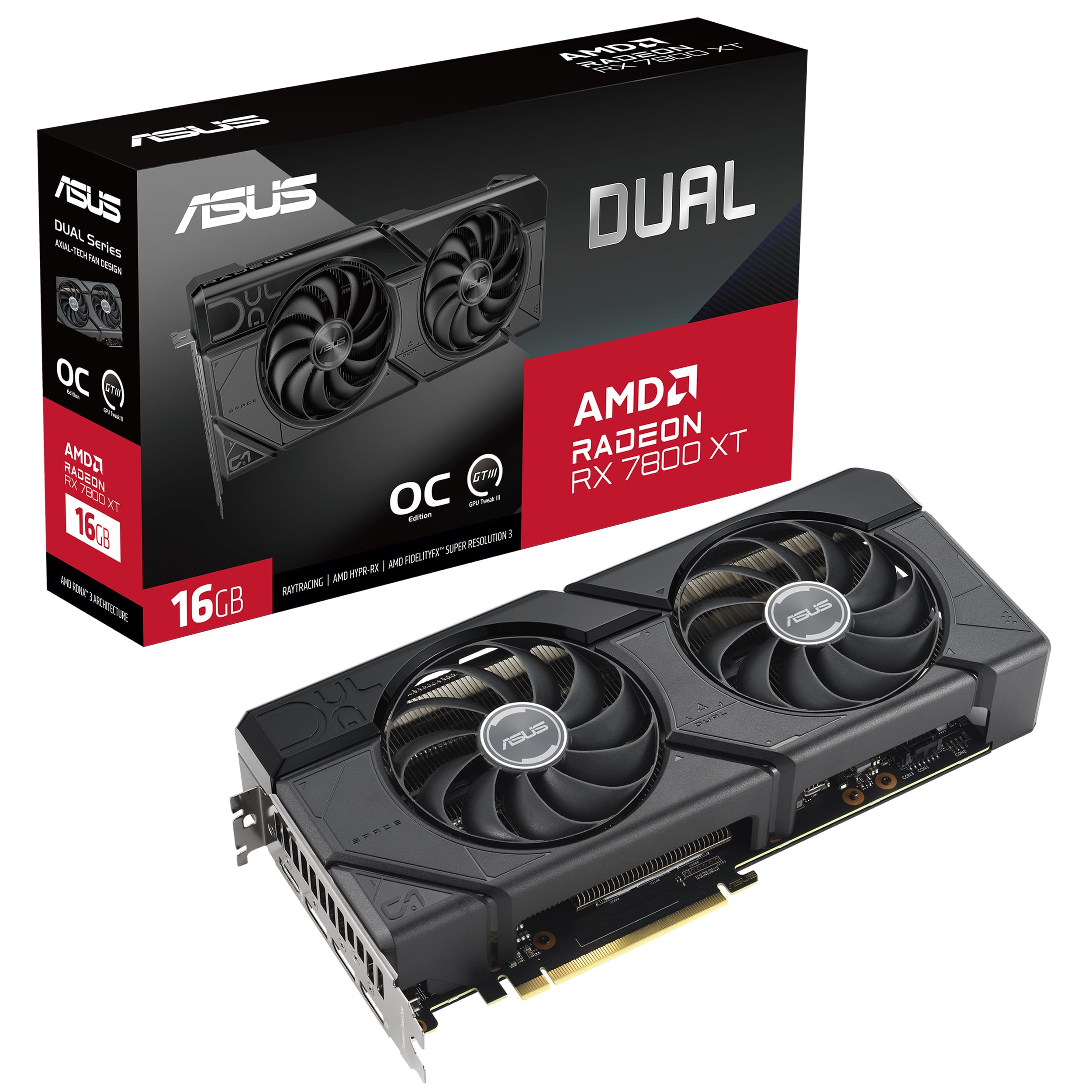 Amazon.com: ASUS Dual RadeonTM RX 7800 XT OC Edition 16GB GDDR6