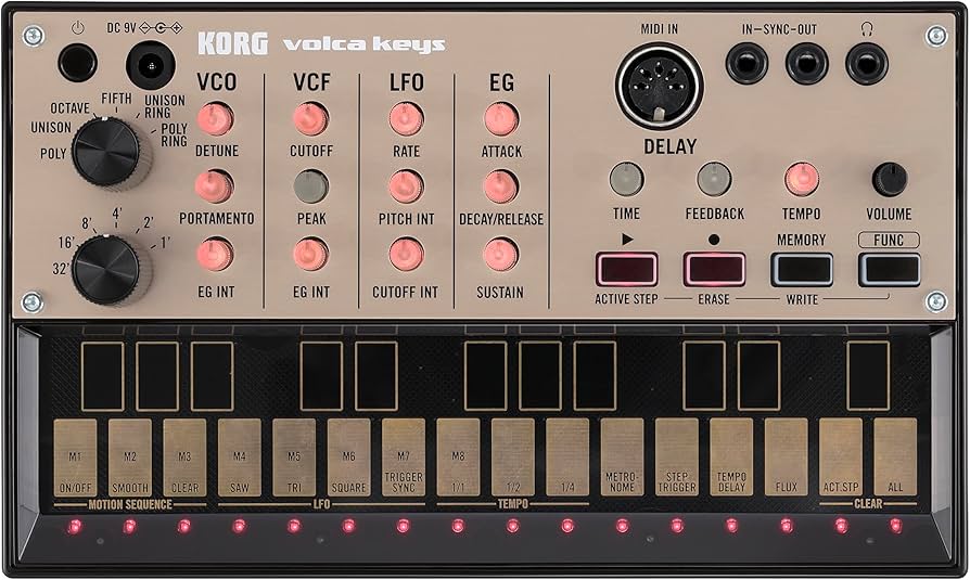 Amazon.com: Korg Volca Keys Analogue Loop Synthesizer Polyphonic w
