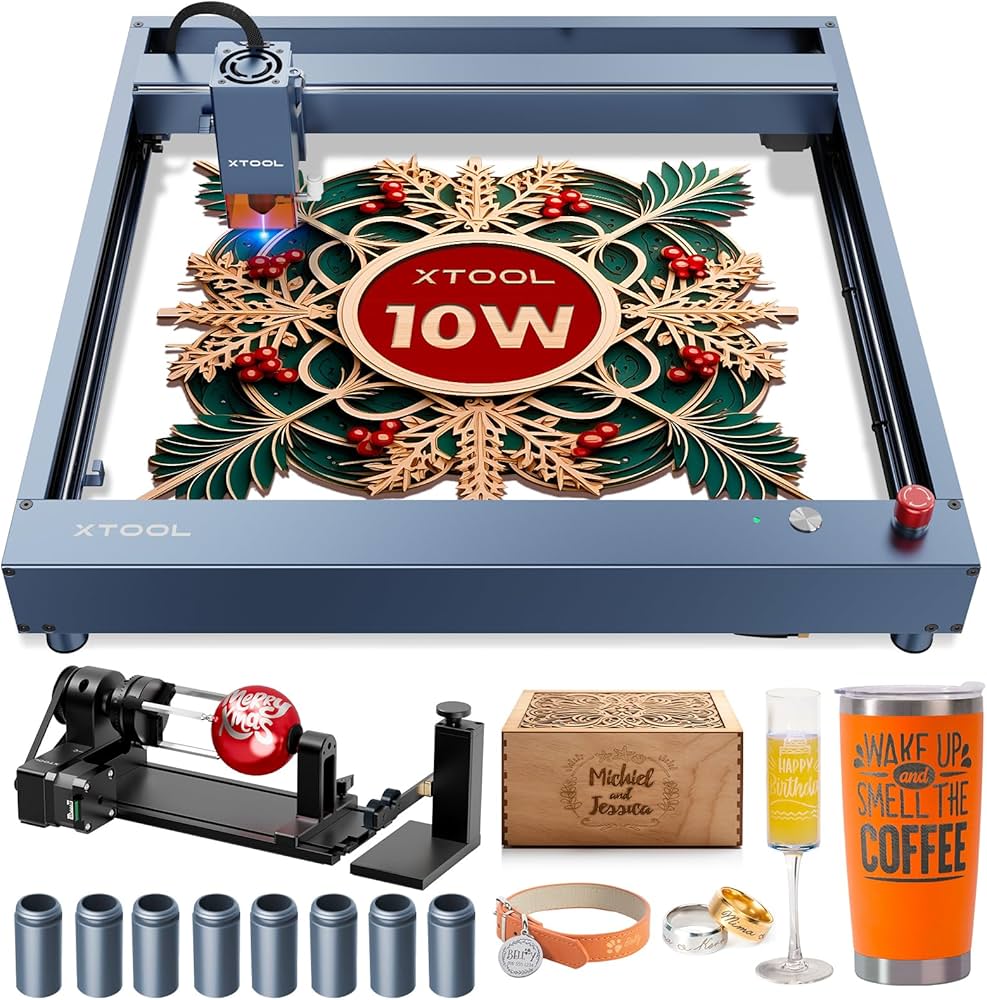 Amazon | xTool D1 Pro レーザー彫刻機 10Wレーザー高出力 RA2Pro回転