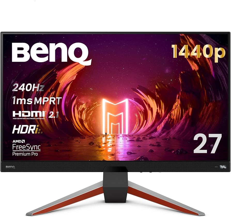 BenQ MOBIUZ EX270QM 27” 1ms 240Hz QHD Gaming Monitor, IPS, HDRi