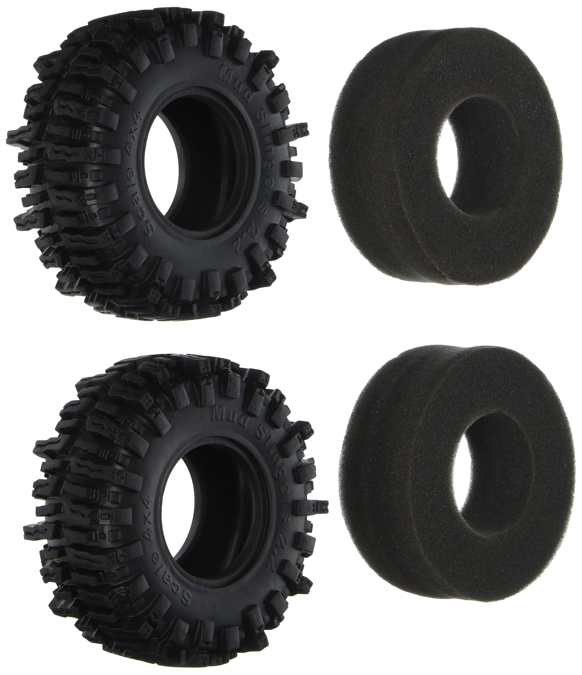Amazon.com: RC4WD Z-T0097 Mud Slingers 2.2 Tires (1x Pair) : Toys