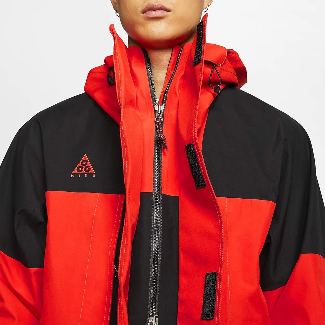 Nike ACG Gore-TEX Men's Jacket CT2255-010, Black / Habanero Red