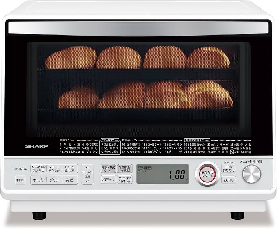 Amazon | シャープ スチームオーブンレンジ 31L 2段調理 ホワイト RE