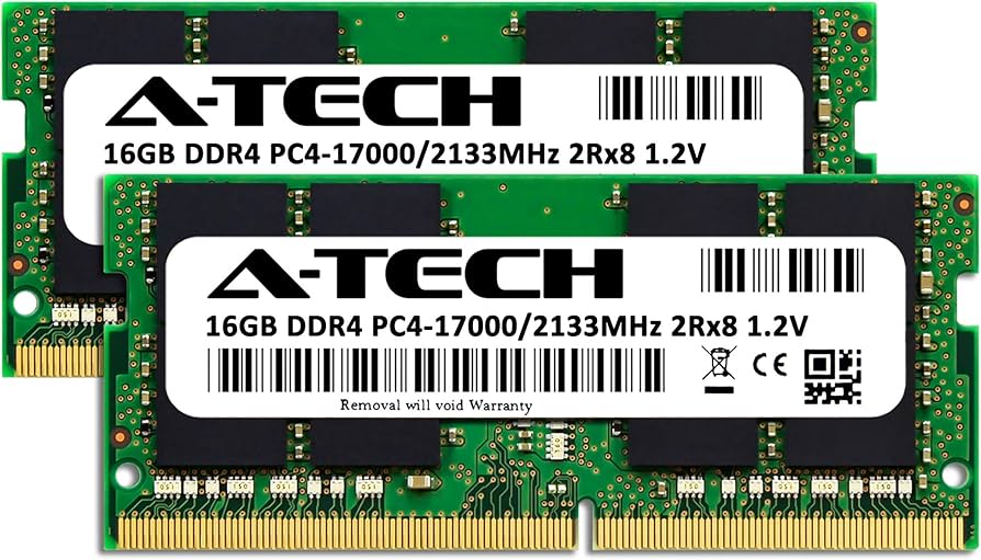 A-Tech 32GB (2x16GB) DDR4 2133 MHz SODIMM PC4-17000 (PC4-2133P