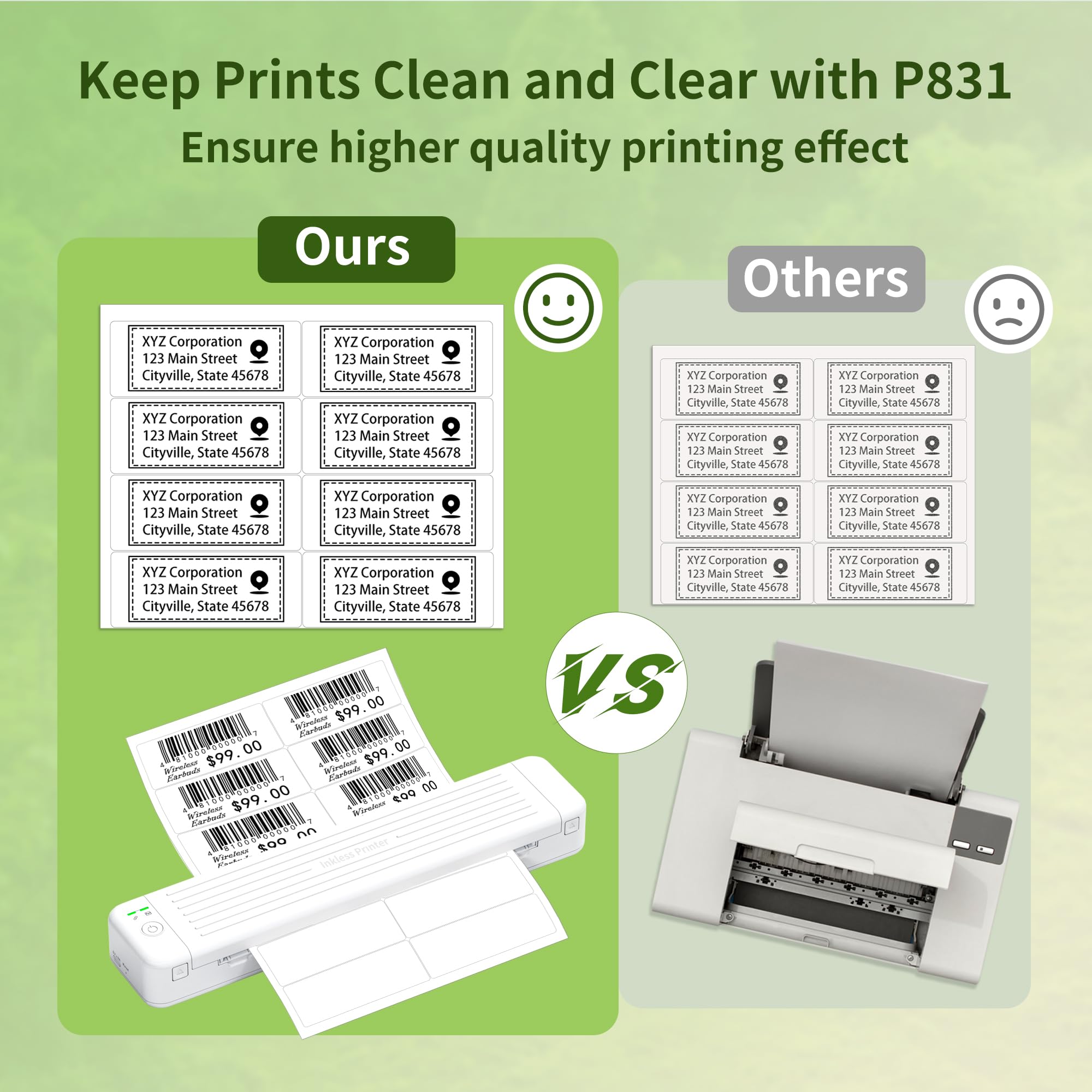 Amazon | Itari 1400ステッカー-99.1 mmx 38.1 mmステッカー100枚