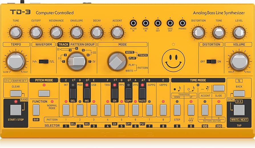 Amazon.com: Behringer TD-3-AM Analog Bass Line Synthesizer with