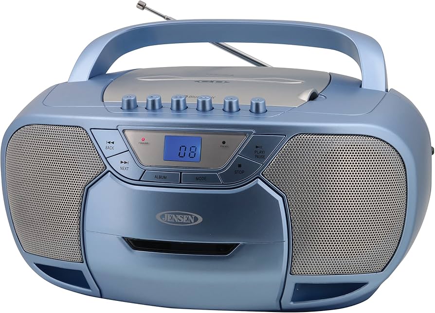 Amazon.com: JENSEN CD-590-BL CD-590 1-Watt Portable Stereo CD and