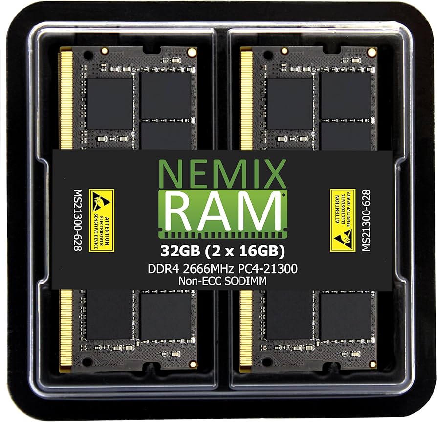 Amazon.co.jp: NEMIX RAM 32GB 2x16GB Mac Mini 2018対応メモリ DDR4