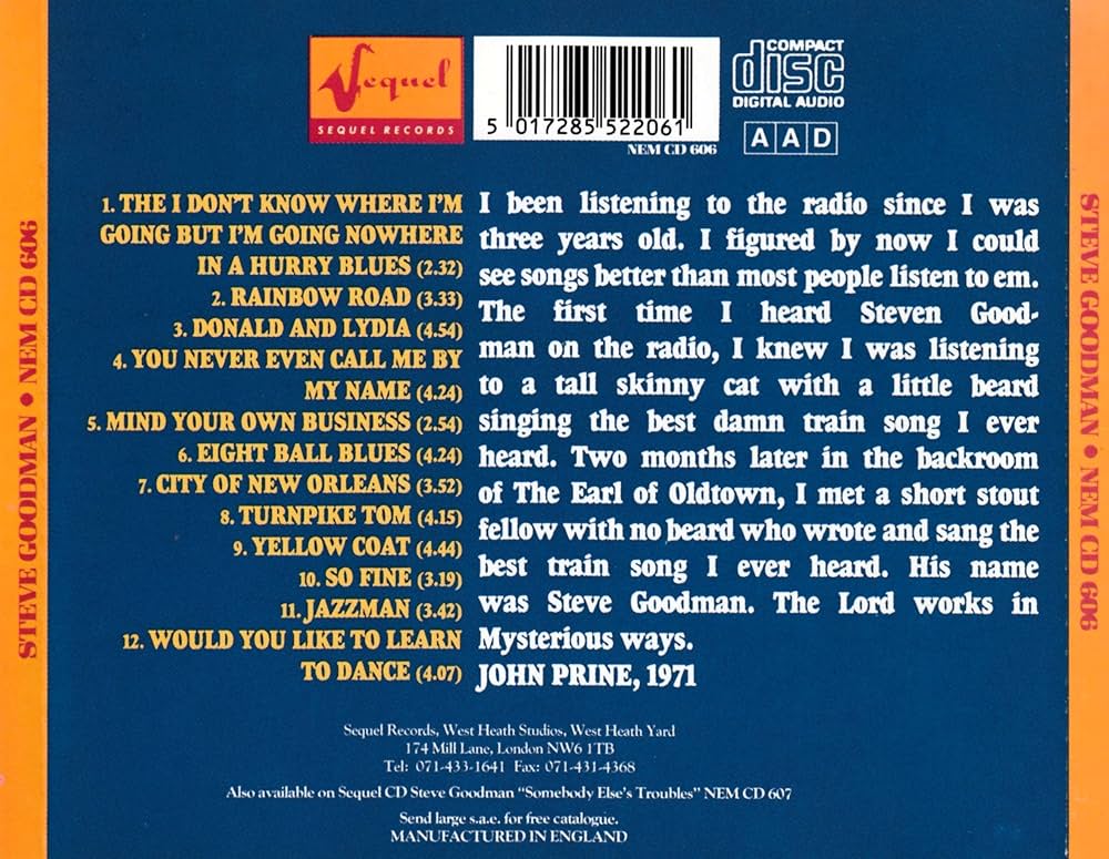 Amazon.co.jp: スティーヴ・グッドマン: Music