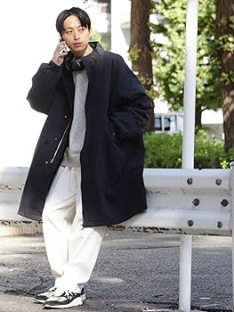 Amazon.co.jp: [ビームスハート] コート 3WAY ビッグシルエット モッズ